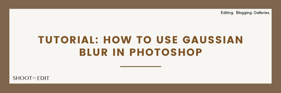 How to Use Gaussian Blur in Photoshop