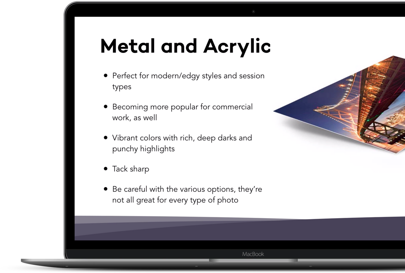 Information about metal and acrylic 